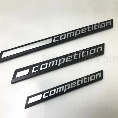 3D ABS Black COMPETITION Bar Underlined Emblem for 3 5 7 Series Thunder Edition M1 M2 M3 M4 M5 M6 X5M X6M Car Trunk Emblem