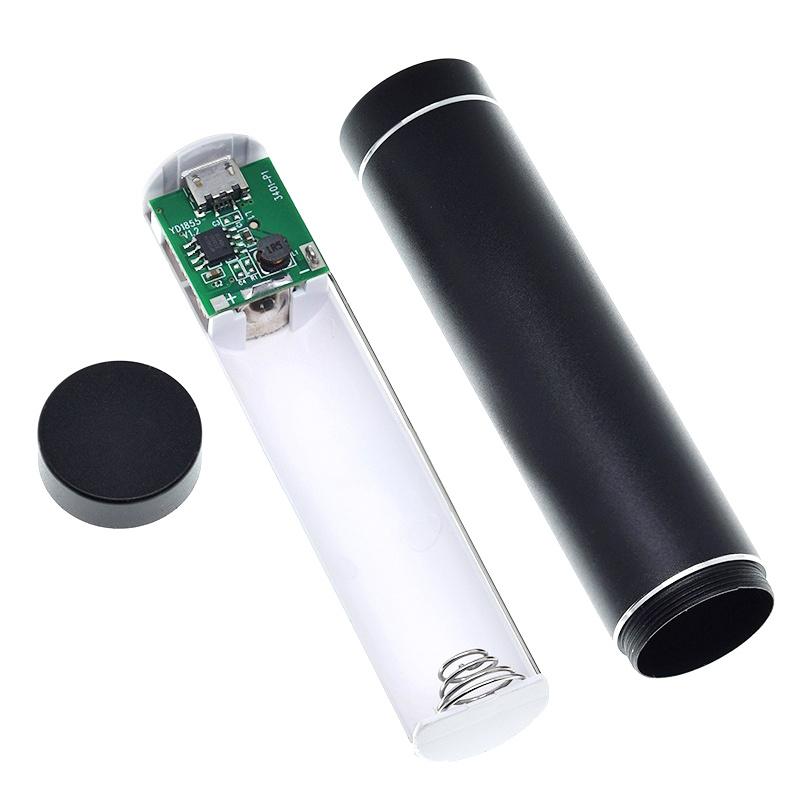 

Міні Power Bank своїми руками Набір для DIY Кейс-коробка для зберігання Безпайка Комплект 1x Акумулятор 18650 Зовнішній зарядний пристрій Знімний корпус Тримач для акумулятора One Size