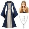 Multi-Color Medieval Costume Dress for Women - Perfect for Parties and Performances