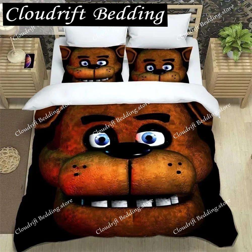 F-Five-Nights At Freddy´s FNAF Bedding Sheet Set King Twin Double Boys Bedding Mircofiber or Polyester Duvet Cover