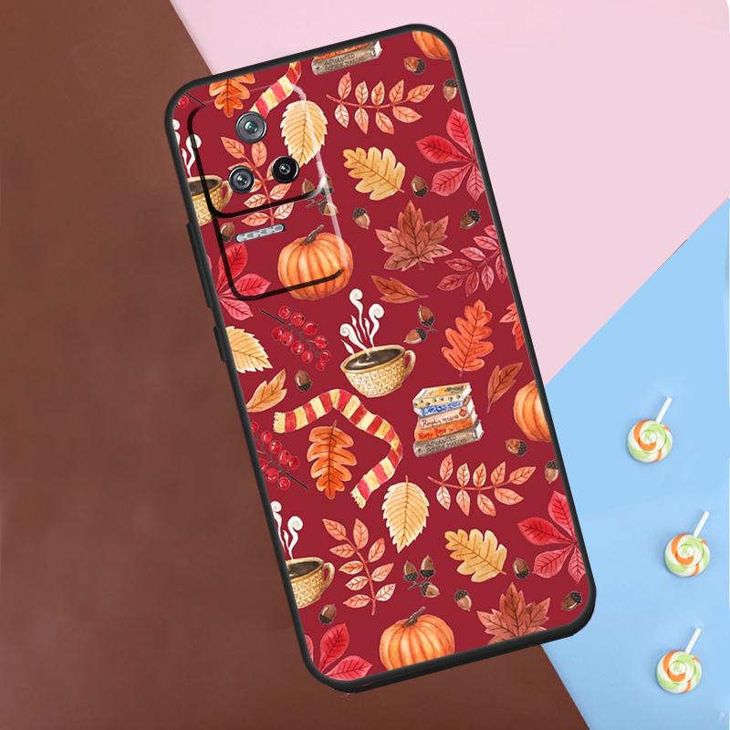 

Autumn Leaves Fall Fox Pumpkin Case For POCO X6 Pro X3 X4 X5 F5 Pro F3 M5s Cover For Xiaomi 13T 14 13 Pro 11T 12T 12 Lite Xiaomi 13 Lite