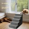 5-Steps Stair Dog/Cat Ramp Ladder Washable Pet Stairs with Removable Cover Memory Foam Sponge Dogs Pet Ramp Stairs Pet Supplies