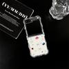 For Samsung Galaxy Z Flip 6 5 4 3 Case 3D Colorful Diamond Bracelet Wave Clear Shockproof Cover For Samsung Z Flip6 ZFlip6