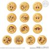 Bandai (BANDAI) Powerpuff Girls Embroidered Can Badge Biscuit Biscuit Food Toy [Box Sale/Set of 12]