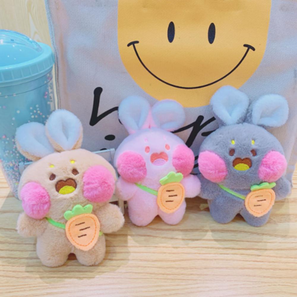 Backpack Decor Rabbit Plush Keyring Rabbit Doll Toy Cartoon Plush Pendant Couple