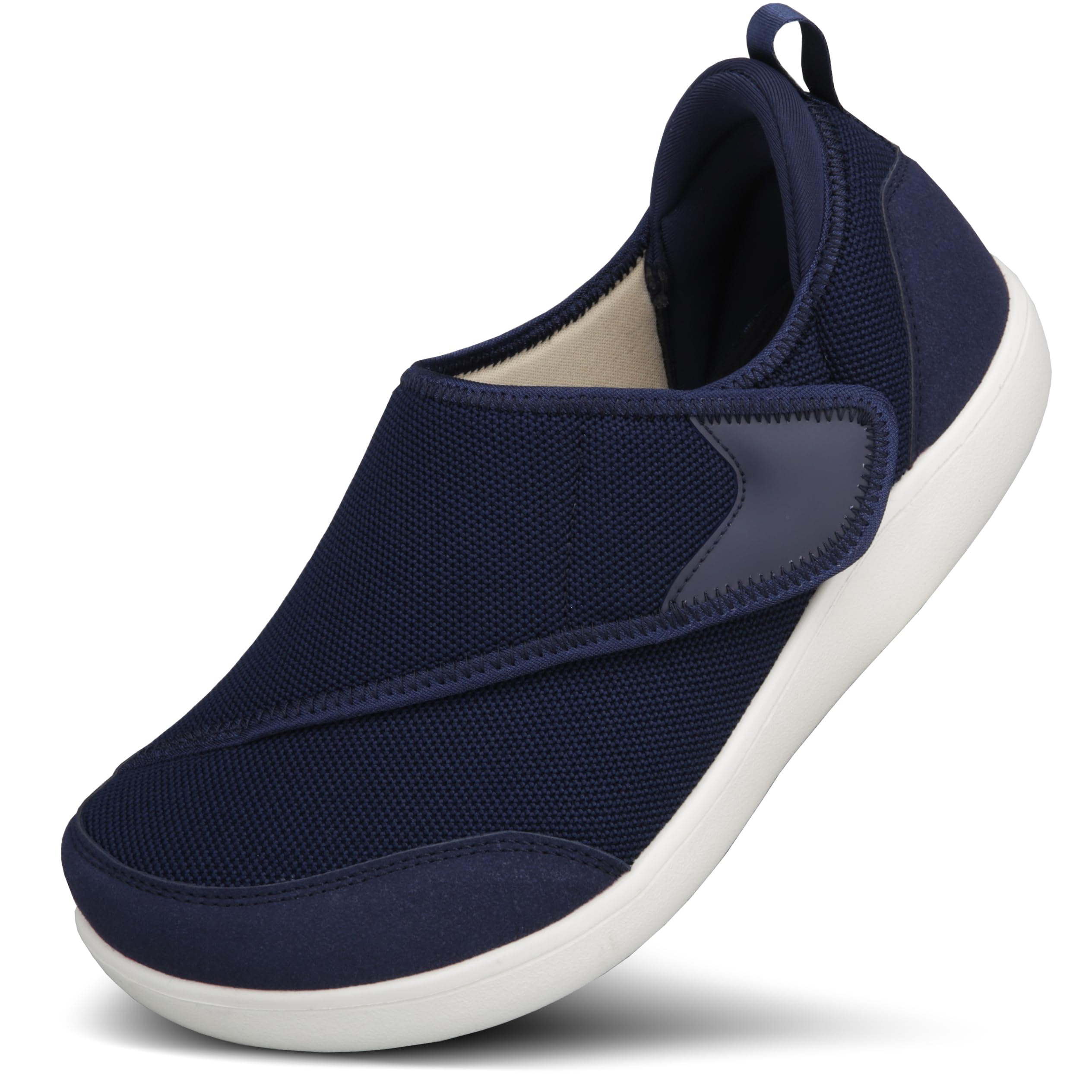 

JFbaha Широкая обувь 4E для реабилитации для пожилых людей Легко застегивается на липучку Для дома и улицы и предотвращает падения Размер Японская обувь Мужская Забота, Нескользящая, Износостойкая, синий