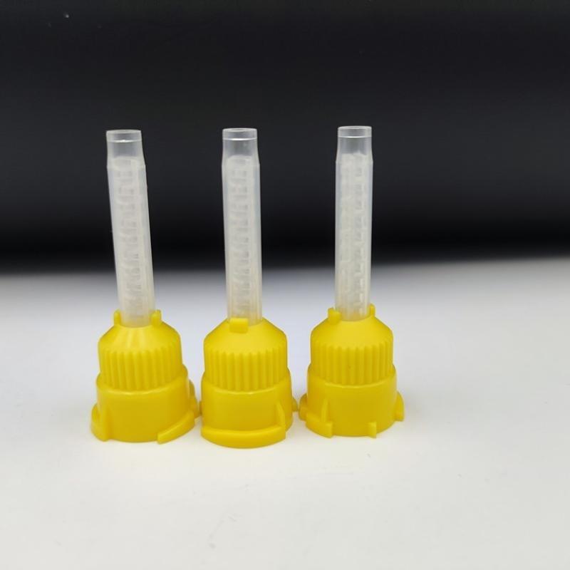 1/50/100ks Zubní míchací špičky Jednorázová silikonová gumová míchací hlavice 1:1 Pro míchání a dávkování otiskovacích hmot