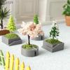 {MX} Simulated Cherry Blossom Tree Pine Tree Potted Plants Model Xmas Tree Micro Landscape Ornament Dollhouse Scene Decoration