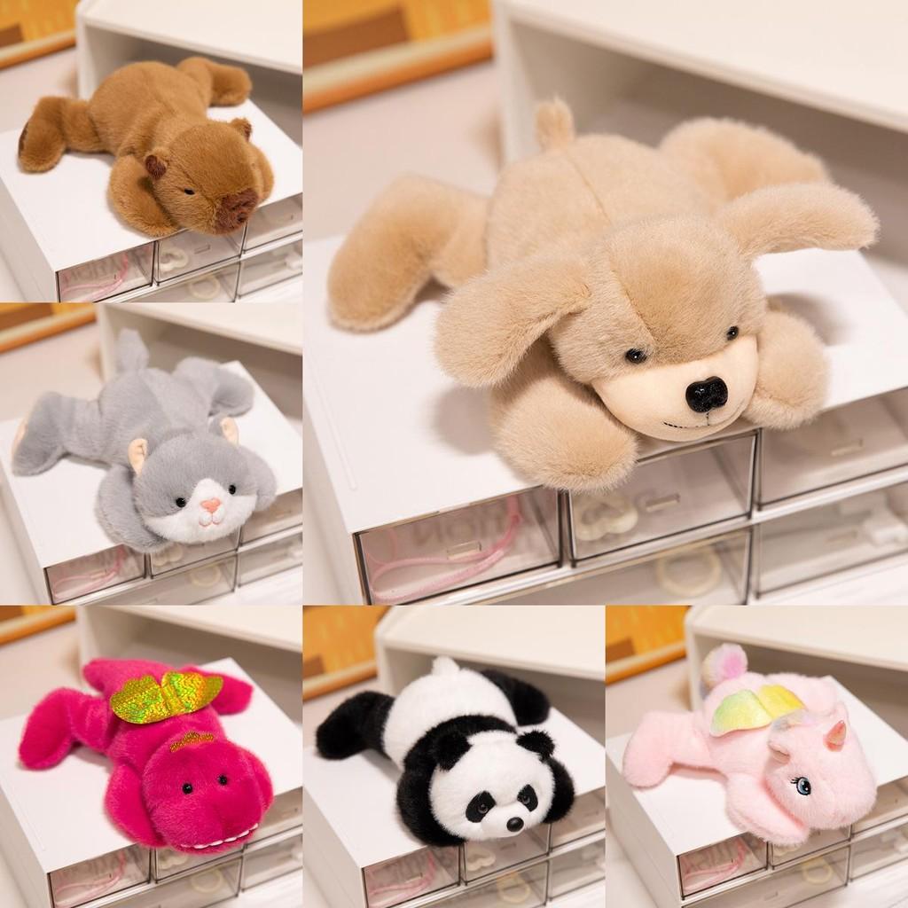 Panda Crocodile Unicorn Dinosaur Lying Plush Toy Stuffed Animal Cartoon Doll