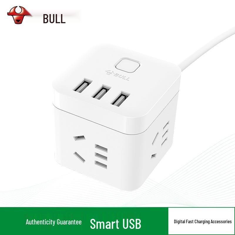 GN-U303UW Multi-Outlet Power Strip with USB Ports and Extension Cord