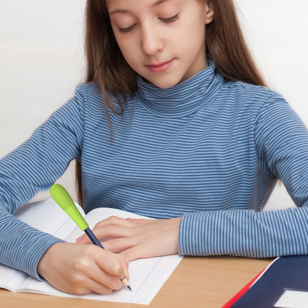 3 Stück Anti-Nägelkauen Sensorische Kaubare Bleistiftaufsätze Silikon Bleistiftgriffe für ADHS Angst Autismus