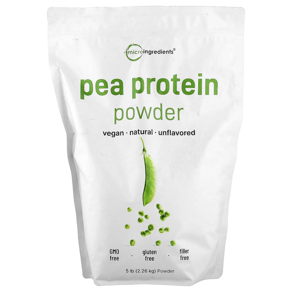 Pea Protein Powder, Unflavored, 2.26Kg(5Lb)