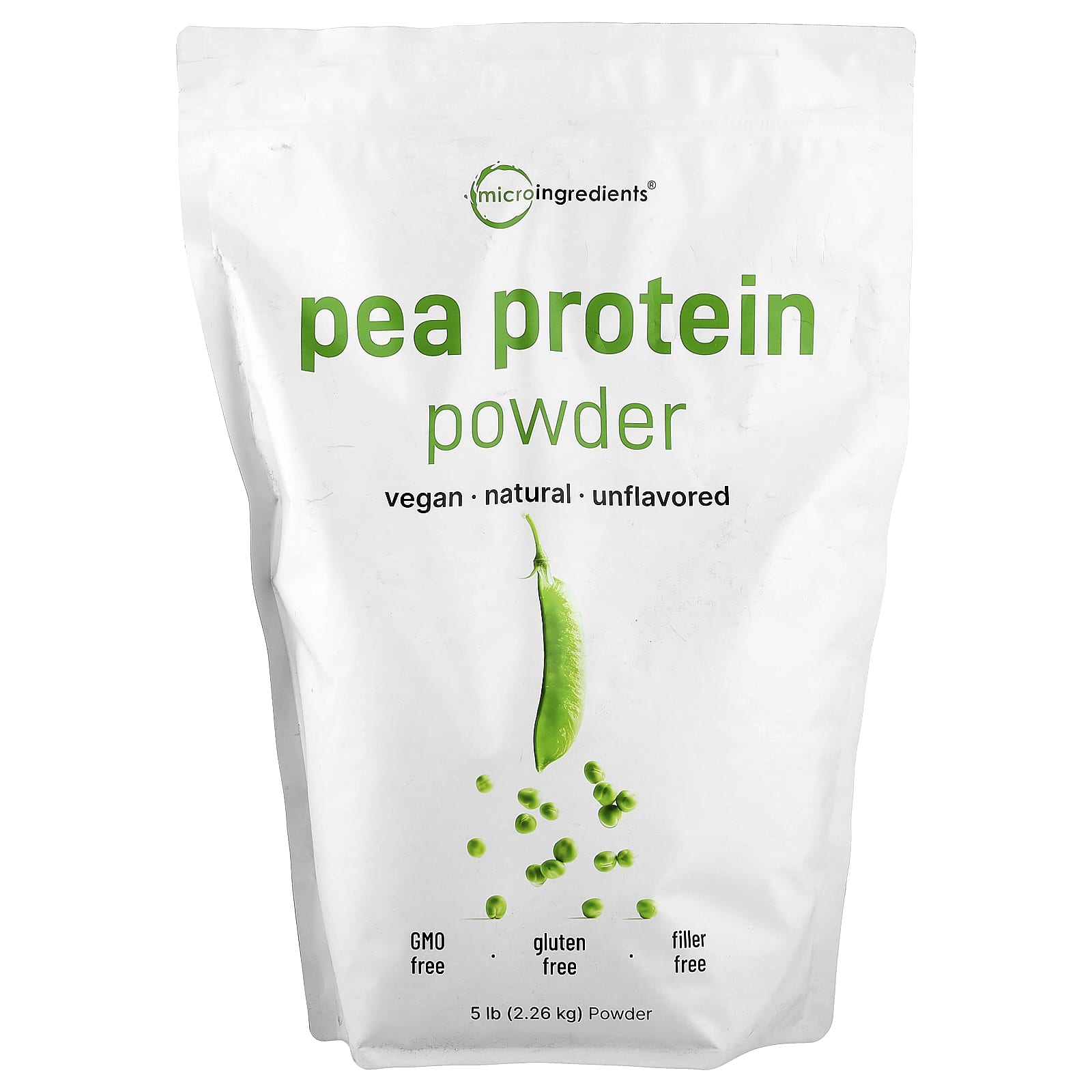 

Pea Protein Powder, Unflavored, 2.26Kg(5Lb)
