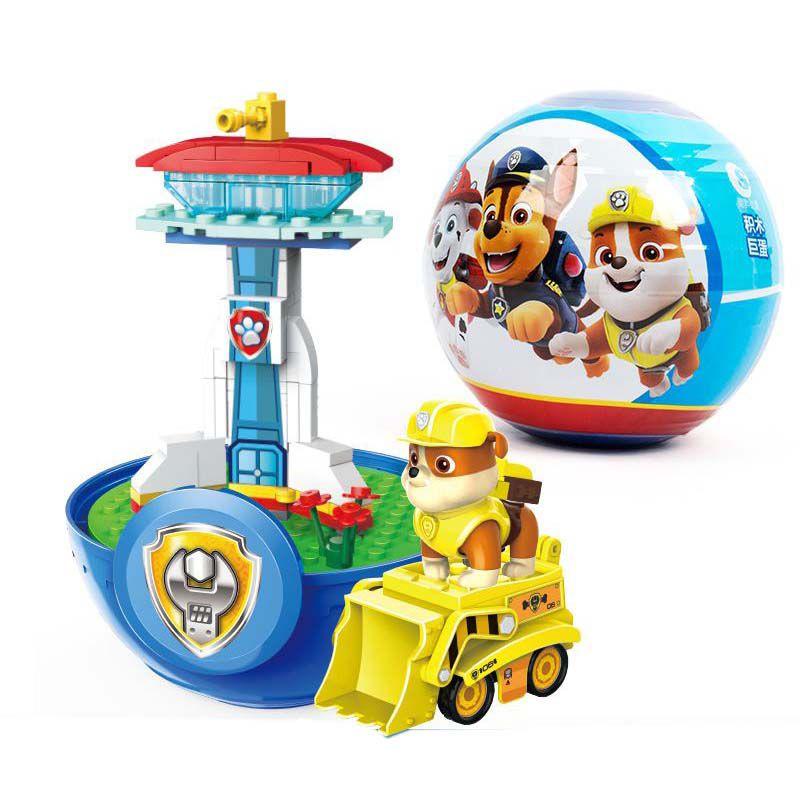 Paw Patrol Rückziehwagen Spielzeug mit Bausteinen für Kinder**