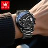 OLEVS Men Watch Multi Functional Waterproof Calendar Chronograph Luxury Brand Original Quartz Watch Men Sports Watch