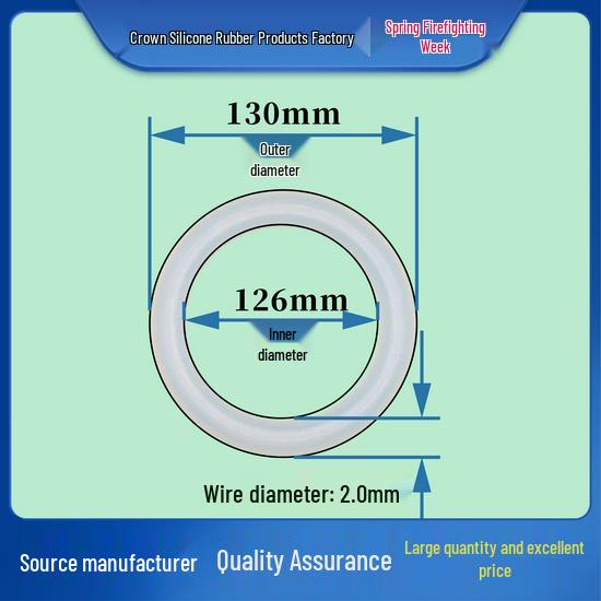 First Order Discount: 2.0mm Wire Rubber-Silicone O-Ring Seal, 5-140mm Outer Diameter, Waterproof