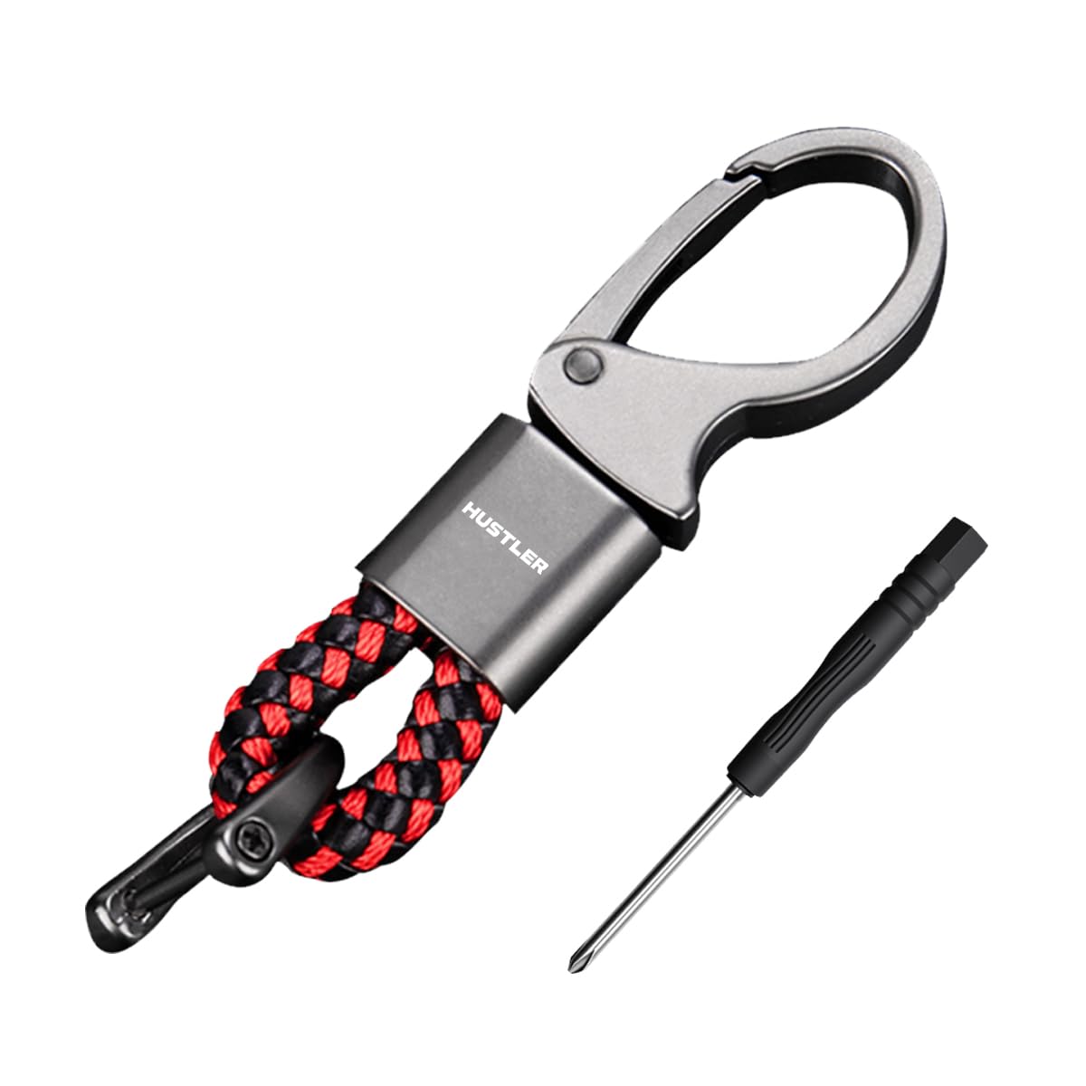 [JFWOOK] Hustler Exclusive Car Keychain Key Ring HUSTLER New Hustler One Size красный