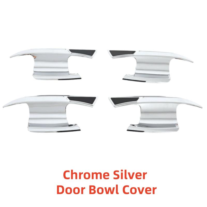 For Volkswagen Golf8 MK8    ABS Plastic Car Modification Accessory Carbon Door Handle Bowl Cover Trim Paste Style