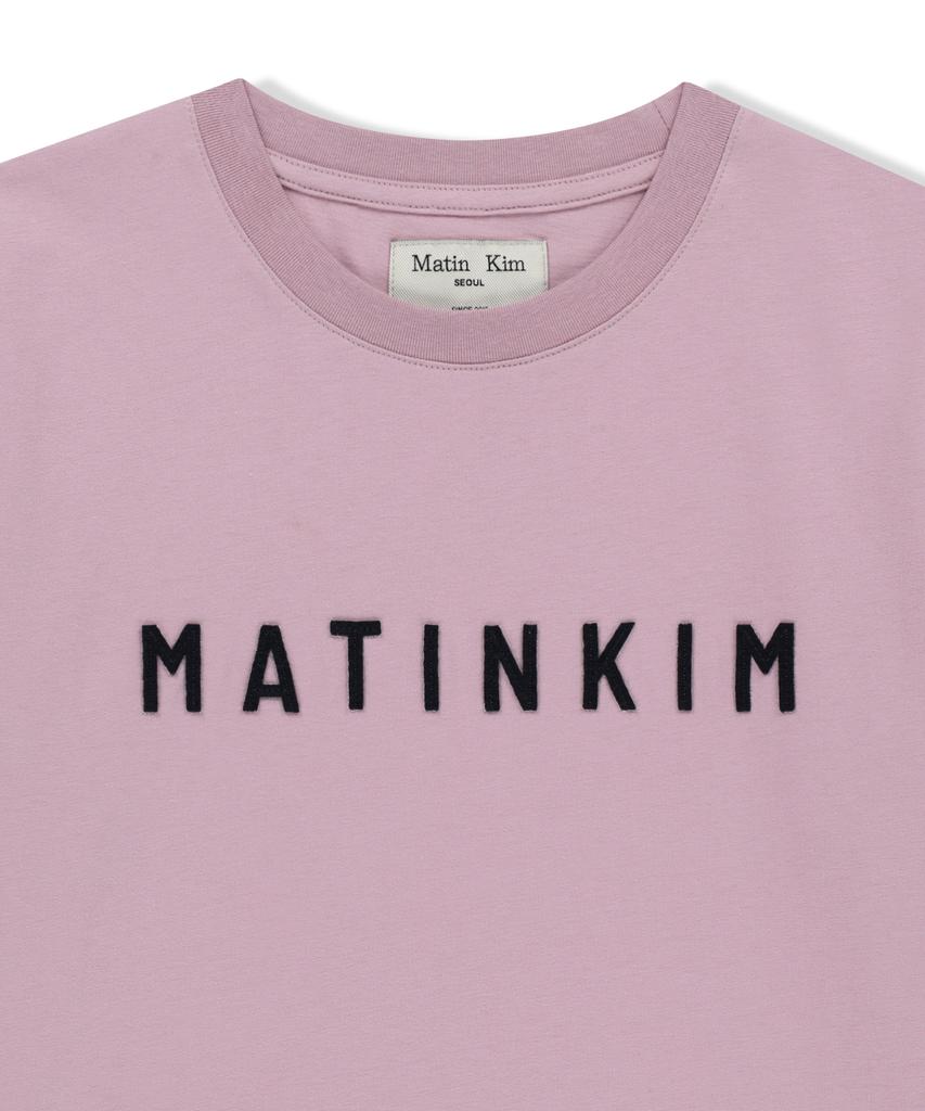 Mattengkim Applique Felt Logo Top In Pink