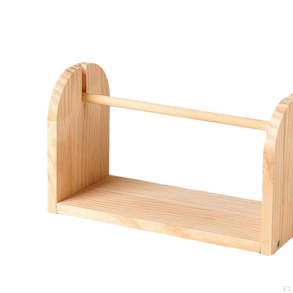 Häkelgarnhalter Tragbares Häkelzubehör, Organizer, Stabil, Einzeln Drehende Aufbewahrung Holz