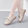 French Style Leather Shoes For Women With Breathable Hollow Design Comfortable Flat Shoes For Summer And Spring