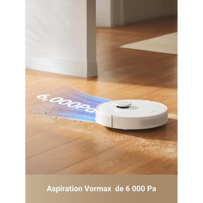 Dreame d10 plus gen 2 - robot aspirateur laveur avec vidange automatique poussière - navigation lidar - puissance 6000 pa
