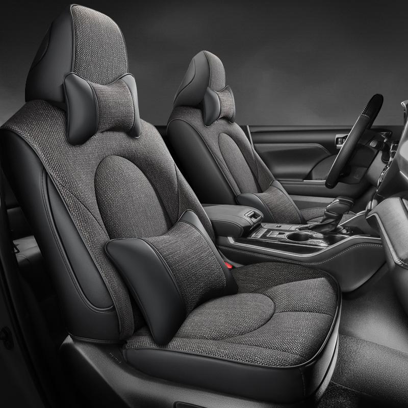 Original Model Design Car Seat Cover For Toyota Highlander 2020 -2026 Second Row 40/60 Split Protector Seat Cushion-5 Seats