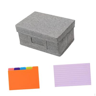 Index Card Dividers Storage Box Case Drawer Compact Memo Pad Lightweight Large Capacity
