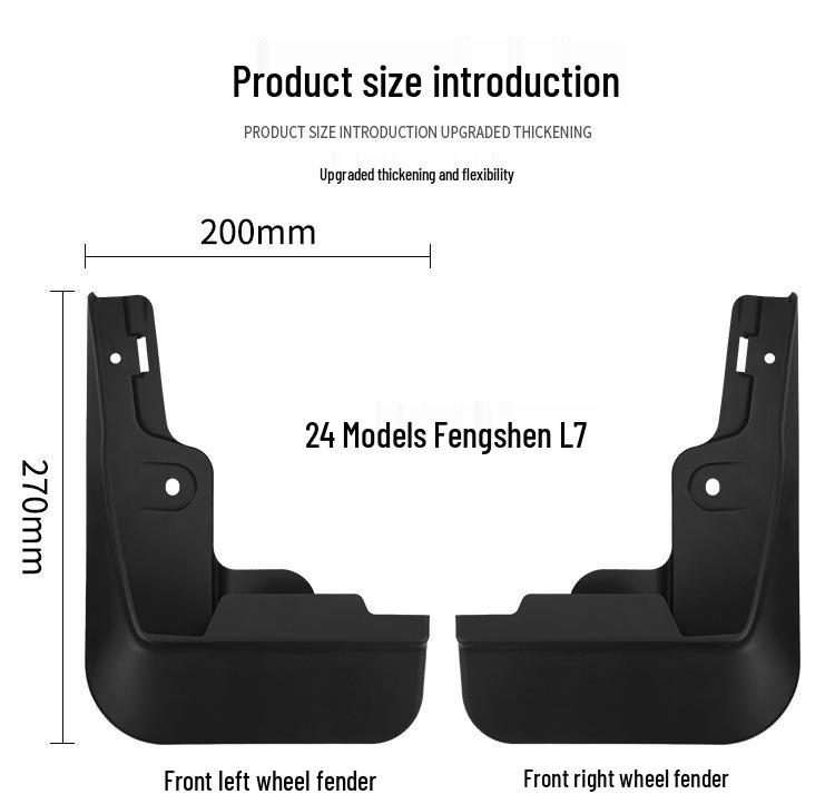Compatible Mud Flaps for 2024-2025 Dongfeng Fengshen Aeolus L7 Tires