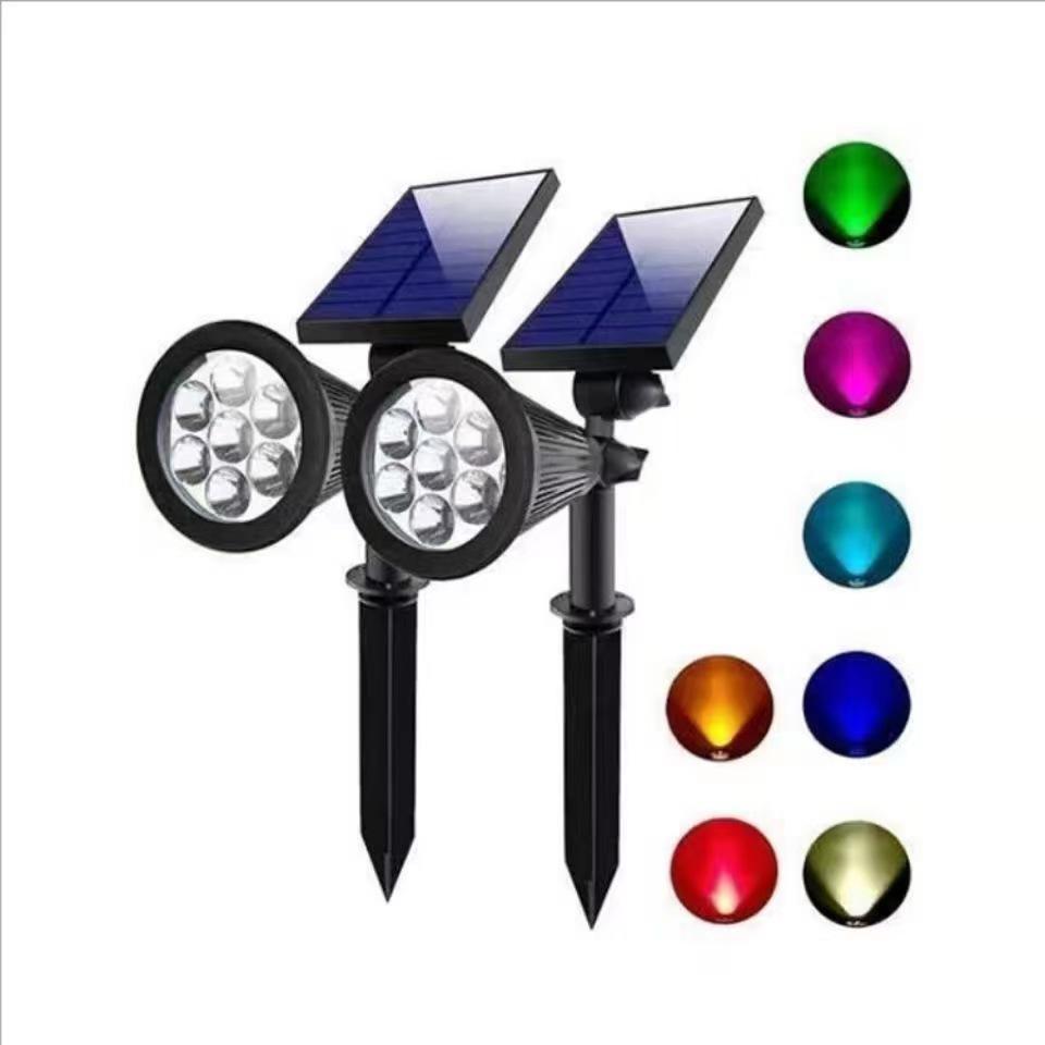 

Solar 7-LED RGB Landscape Spotlight | Waterproof Garden & Lawn Atmosphere Light with Ground Stake