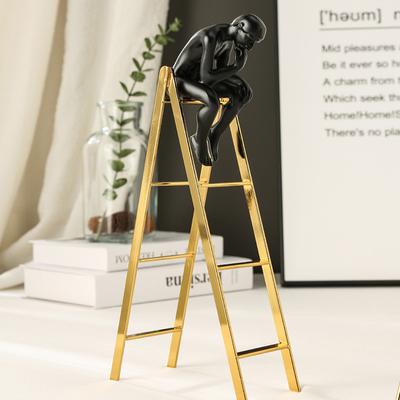 Modern Simple Home Furnishings TV Cabinet Wine Cabinet Decorations Character Ornaments Stairs Living Room Crafts