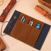 1Pc Creative Treasure Map Retro Pencil Case Leather Large Capacity Roll Pencil Bag Embossed Buckle Simple Stationery Box Roll Po