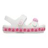 Crocs Resin Comfortable and Versatile Children's Sandals White Pink Children's Model