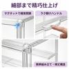 Clear Acrylic Figure UV Magnetic Opening Display Case for and Small Transparent Storage Easy Assembly 36cm W x 27cm D x 22cm Case, Dustproof,