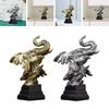 Elephant Resin Sculpture Home Decor Collectible Creative Elephant Decor Statue for Desktop Gift Desk Garden Decoration