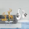 Elegant Resin Deer And Swan Figurines Collection for Living Room Decor Countertop Table Centerpiece