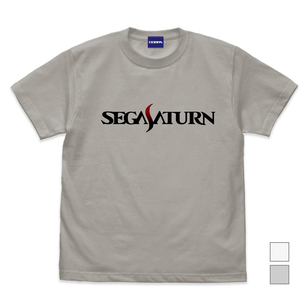 Cospa Sega Saturn Sega Saturn Logo LIGHT GRAY L Size [Official] T-shirt Ver.2.0