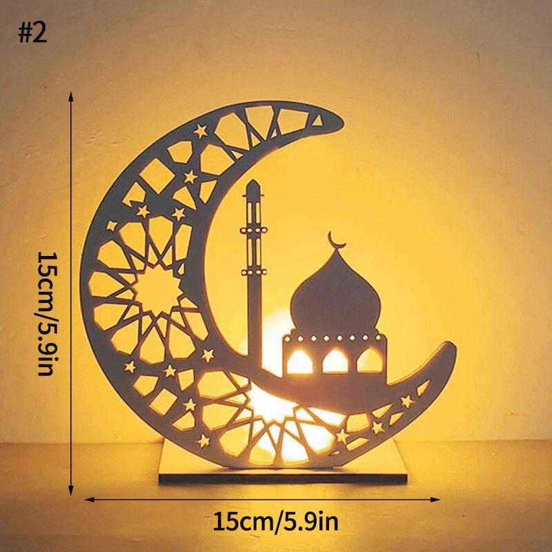 Ramadan Lantern Eid Ramadan Decoration Lamp EID Mubarak Lantern Islamic Muslim Party Decor Festival Table Light Supplies