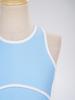 Girls Sports Tennis Dress Color Block Sleeveless Bubble Hem Sundress with Integrated Shorts for Golf Casual