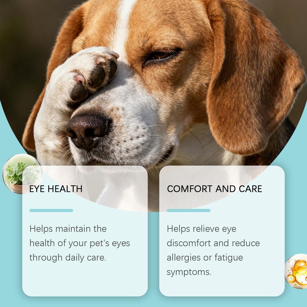 Tier Augentropfen: Ein Reinigungs- und Pflege-Tropfen für Katzen und Hunde bei Tränenflecken und Sekreten. Universell für Haustierkatzen und Hunde50ml