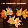 Handheld Fish-Shaped Lantern Handmade DIY Festival Lanterns Kits  Mid-Autumn Festival