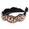 Barrettes Rhinestone Women Hair Claws Hairpin Leaves Shape Headwear