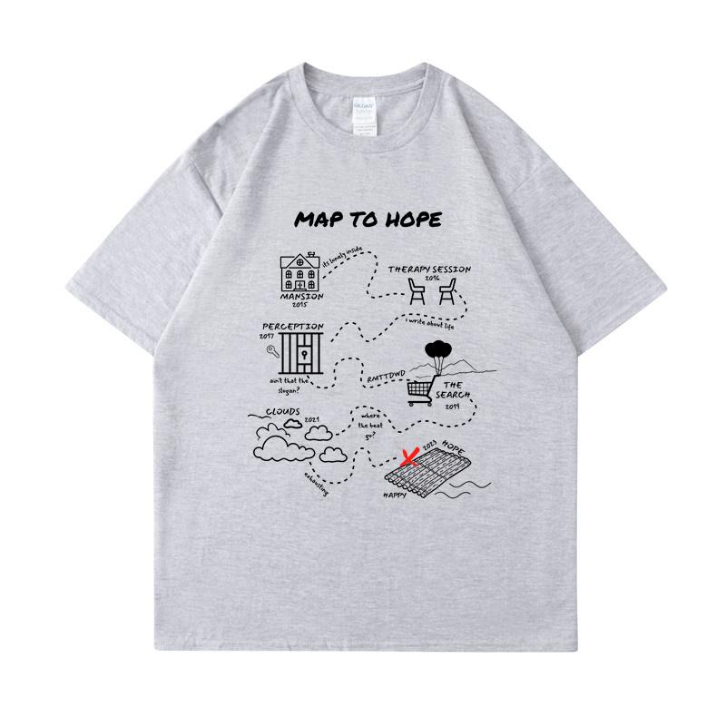 Nf Hope Tour 2023 Shirt Retro NF Rapper Shirt Map To Hope  Cotton T-shirtNF Hope Concert Shirt Music Country Shirt