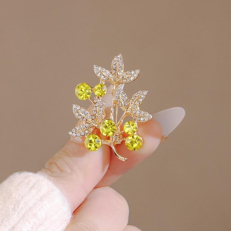 New Alloy Brooch High-end Niche Women's Peony High-end Pin Coat Suit High-end Versatile Brooch