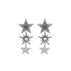 Sparkly Crystal Rhinestone Stars Drop Earrings For Women Fashion Holiday Party Jewelry Gifts