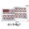 1 Pz Acciaio Inossidabile Auto Resistente all'Usura Spesso Pedale Tallone Scuff Plate Guidatore Principale Tappetino Antiscivolo Parti Interne Universali