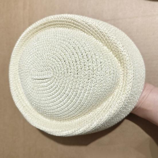 Beret Hat UV Protection Summer Straw Hat Woven Outdoor Visor Hat Lightweight Summer Beach Hat Headwear