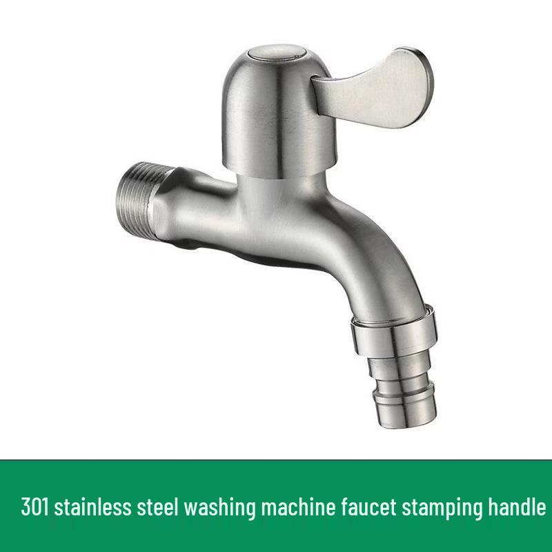 

Extended Stainless Steel Washing Machine Faucet (2-Pack)