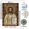 5D DIY Religion Cross Stitch Rhinestones Diamond Drawing Embroidery Mosaic Home Decor