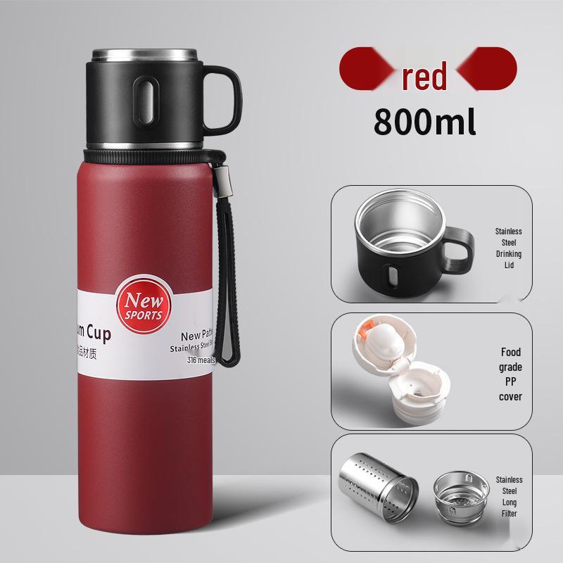 316 Stainless Steel Large-Capacity Insulated Travel Tea Infuser Cup